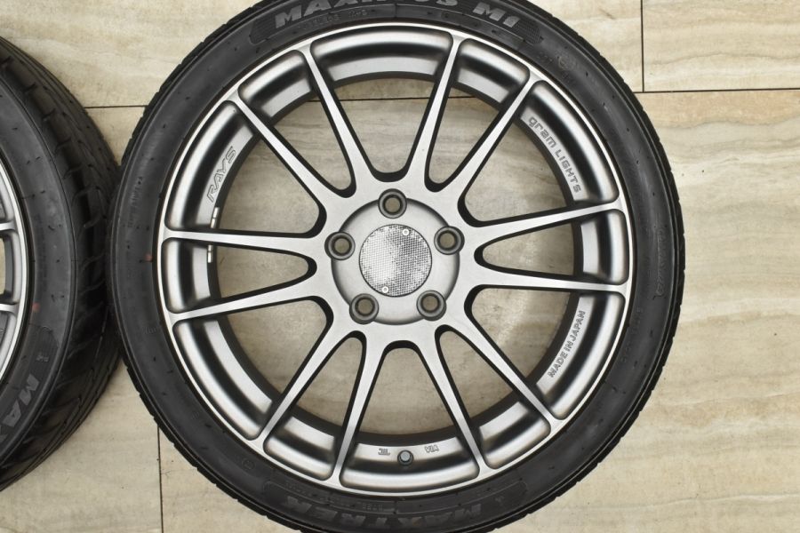 美品】RAYS レイズ グラムライツ 57エクストリーム 17in 7J +50 PCD114.3 215/40R17 NC ロードスター アコード  スイフトスポーツ 中古 タイヤホイールセット | パーツ販売ナンバーワン