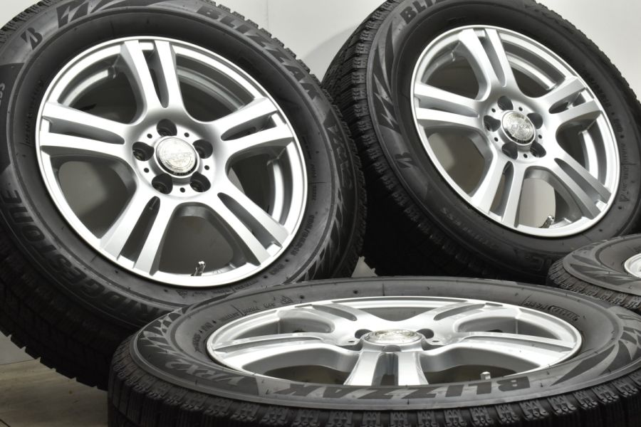 【プリウス カローラツーリング等に】WEDS 15in 6J+43 PCD100 ブリヂストン ブリザック VRX2 195/65R15 ウィッシュ  インプイッサ