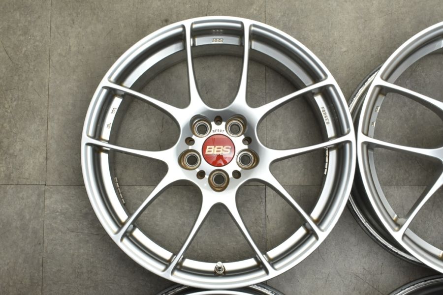値段が激安 PCD100 +48 7J 17in RF507 鍛造品】BBS 4本 プリウス 86 ポロ VW タイヤ・ホイール