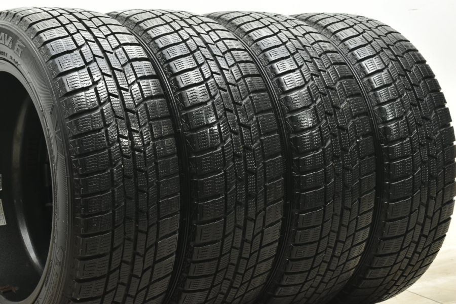 【バリ溝 美品】DOS 17in 7J +38 PCD114.3 グッドイヤー アイスナビ6 215/55R17 クラウン カムリ オデッセイ  ヴェゼル スカイライン