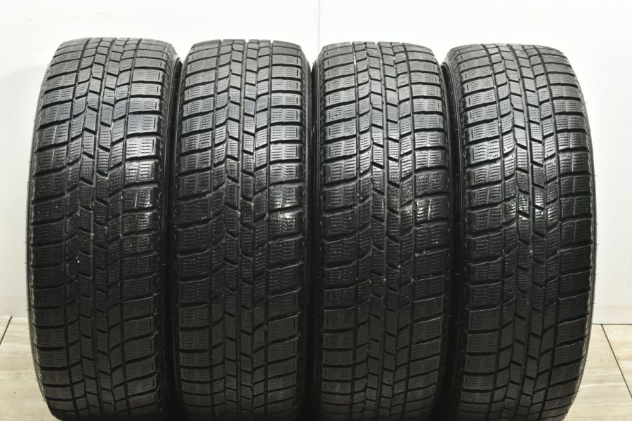 【バリ溝 美品】DOS 17in 7J +38 PCD114.3 グッドイヤー アイスナビ6 215/55R17 クラウン カムリ オデッセイ  ヴェゼル スカイライン