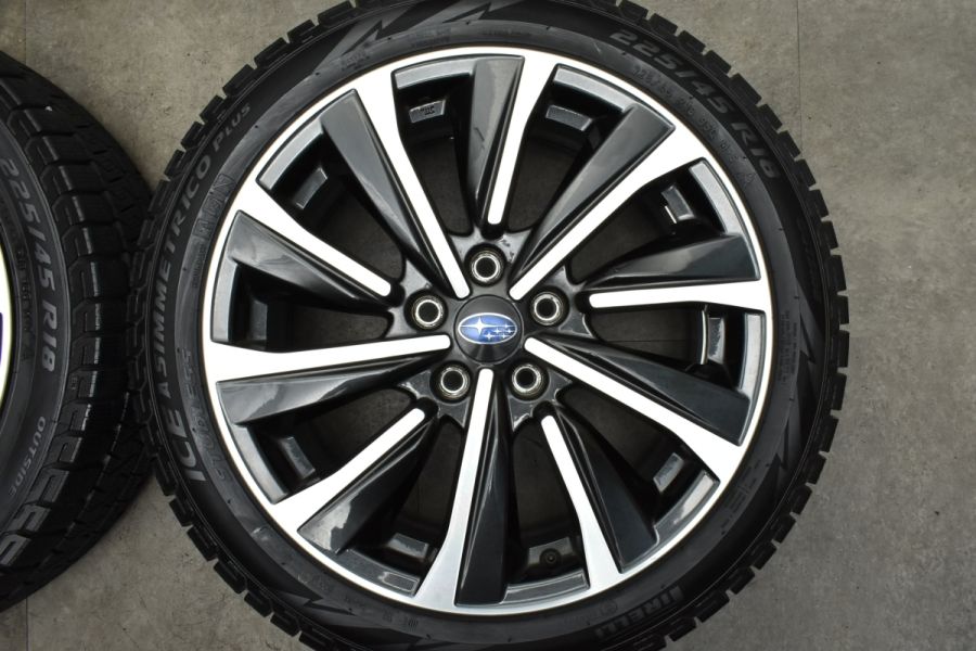 バリ溝】スバル VN レヴォーグ STI スポーツ 純正 18in 7.5J +55 