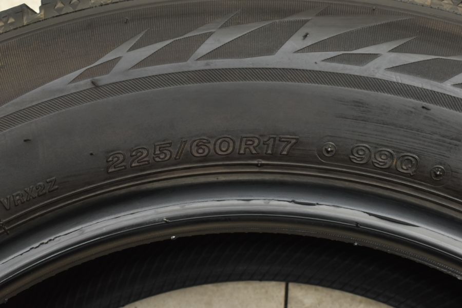 バリ溝】ブリヂストン ブリザック VRX2 225/60R17 4本セット