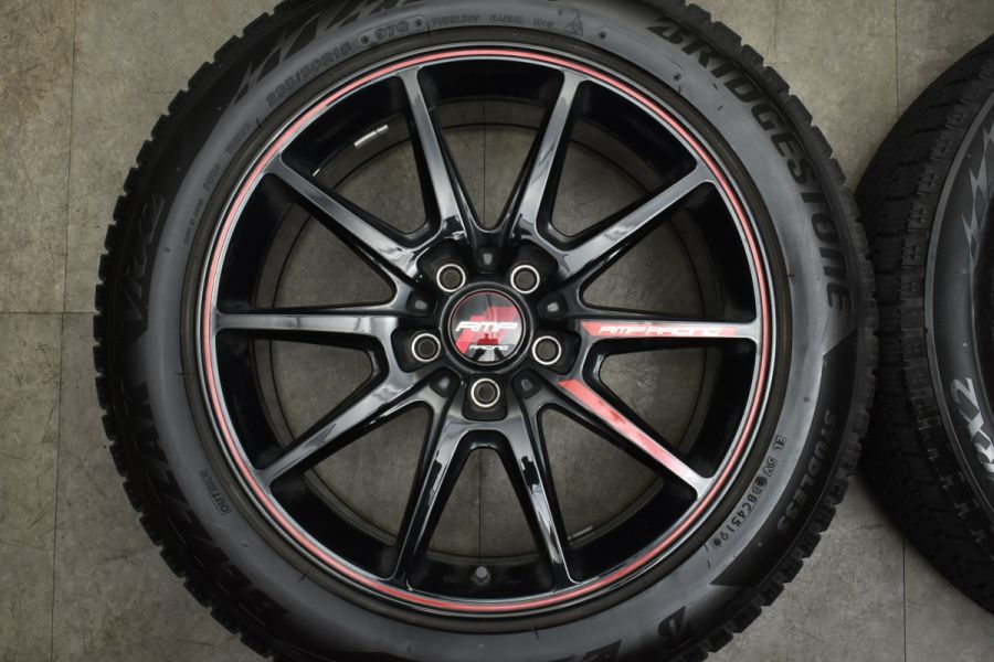 【美品】RMP RACING R25 18in 8.5J +45 PCD114.3 ブリヂストン ブリザック VRX2 235/50R18  アルファード ヴェルファイア エルグランド