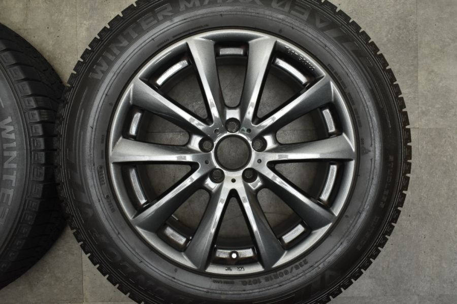 【バリ溝 美品】チームスパルコ 18in 8J +40 PCD112 ダンロップ ウィンターマックス03 235/60R18 ベンツ GLCクラス  純正サイズ