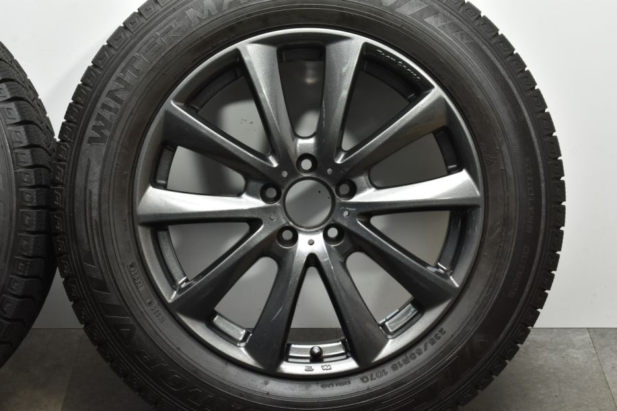 【バリ溝 美品】チームスパルコ 18in 8J +40 PCD112 ダンロップ ウィンターマックス03 235/60R18 ベンツ GLCクラス  純正サイズ