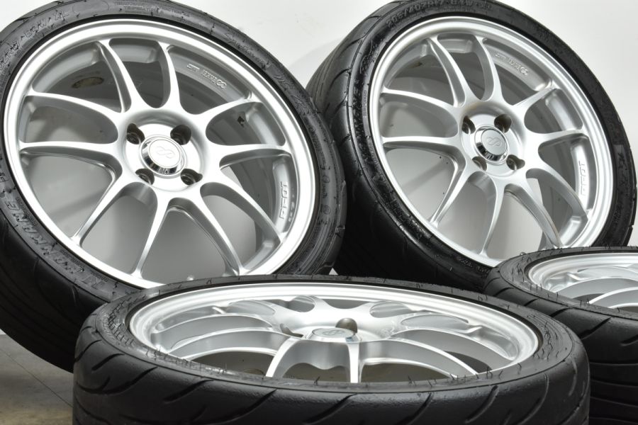 軽量】ENKEI PF01 17in 6.5J +48 PCD100 ナンカン NS-2R 205/40R17 アクア ヤリス ヴィッツ キューブ  ノート フィット スイフト 中古 タイヤホイールセット | パーツ販売ナンバーワン