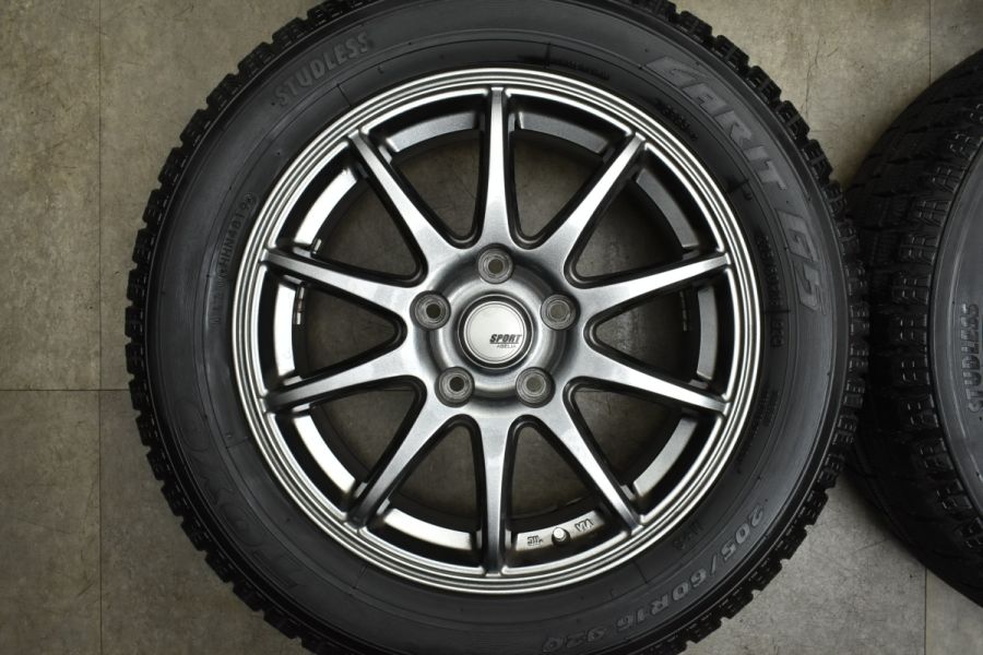 SPORT ABELIA 16in 6.5J +53 トーヨー ガリット G5 205/60R16 ノア ヴォクシー エスクァイア  ステップステップワゴン MAZDA3 中古 スタッドレスタイヤホイールセット | パーツ販売ナンバーワン