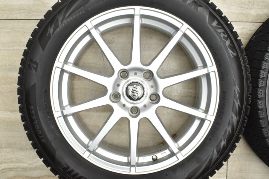 【程度良好品】STRANGER 17in 7J +48 PCD114.3 ブリヂストン ブリザック VRX2 215/55R17 クラウン カムリ  オデッセイ ヴェゼル CX-3