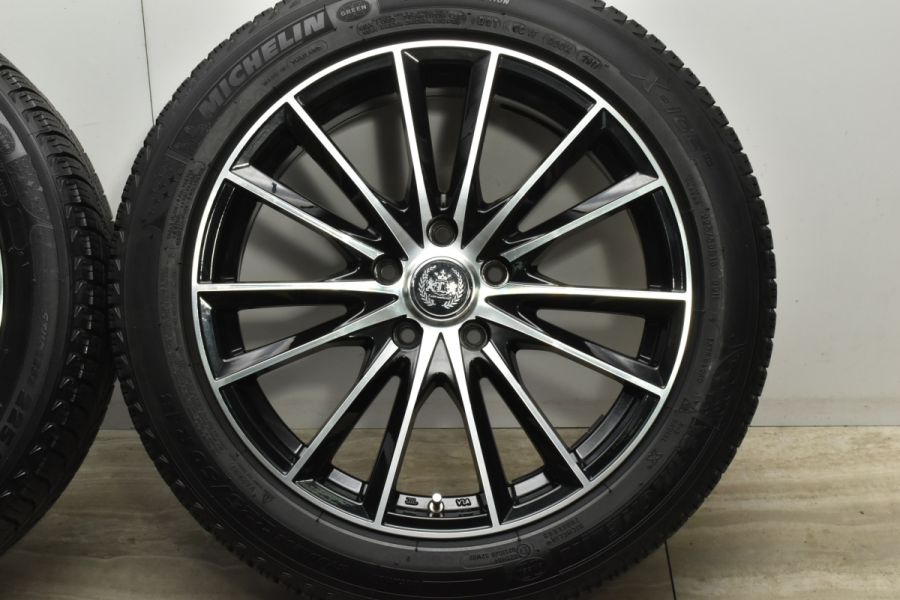 【美品】ソライア V7 18in 7.5J +48 PCD114.3 ミシュラン X-ICE XI3 225/50R18 UX C-HR エスティマ  オデッセイ ヴェゼル エリシオン