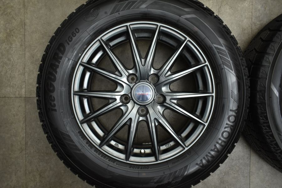 美品】Weds VELVA 16in 6.5J +40 PCD114.3 ヨコハマ アイスガード iG60