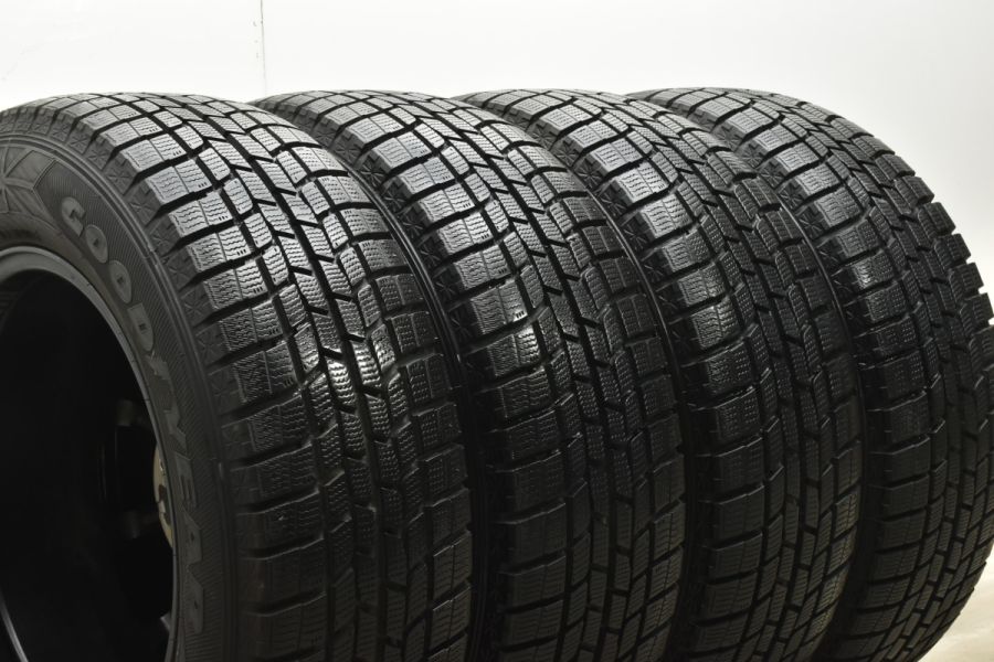 【バリ溝 美品】ロクサーニスポーツ 16in 6.5J +53 PCD114.3 グッドイヤー アイスナビ6 215/65R16 エルグランド  CX-30 MX-30 ヴェゼル