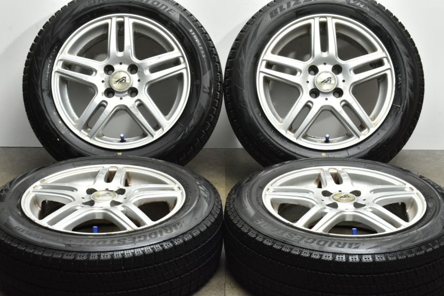 バリ溝 2022年製 VRX2】AZ SPORT 15in 6J +45 PCD100 ブリヂストン