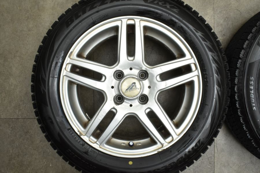 バリ溝 2022年製 VRX2】AZ SPORT 15in 6J +45 PCD100 ブリヂストン