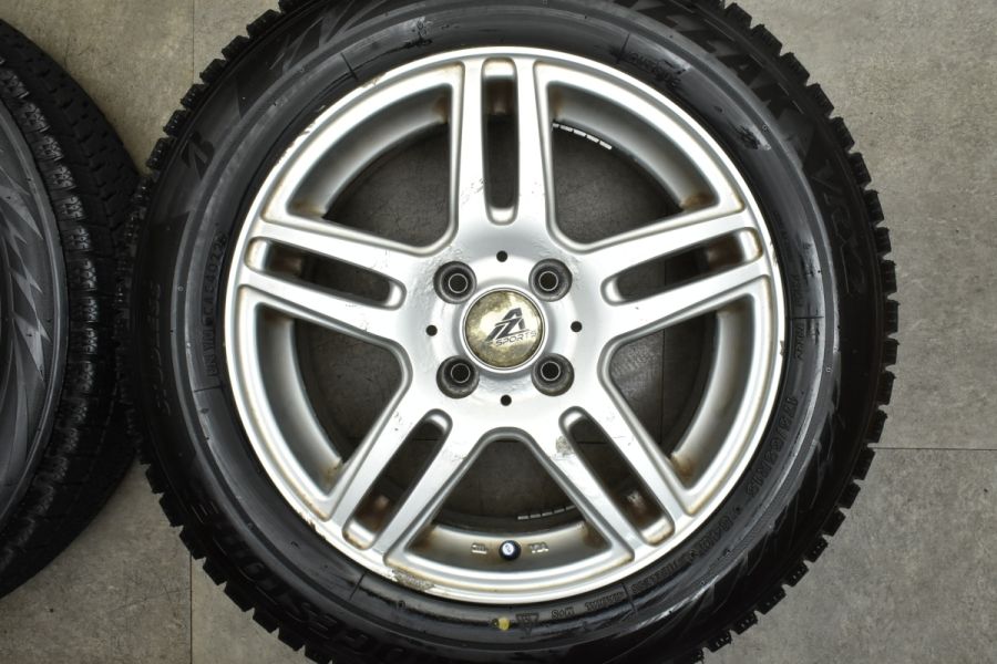 バリ溝 2022年製 VRX2】AZ SPORT 15in 6J +45 PCD100 ブリヂストン