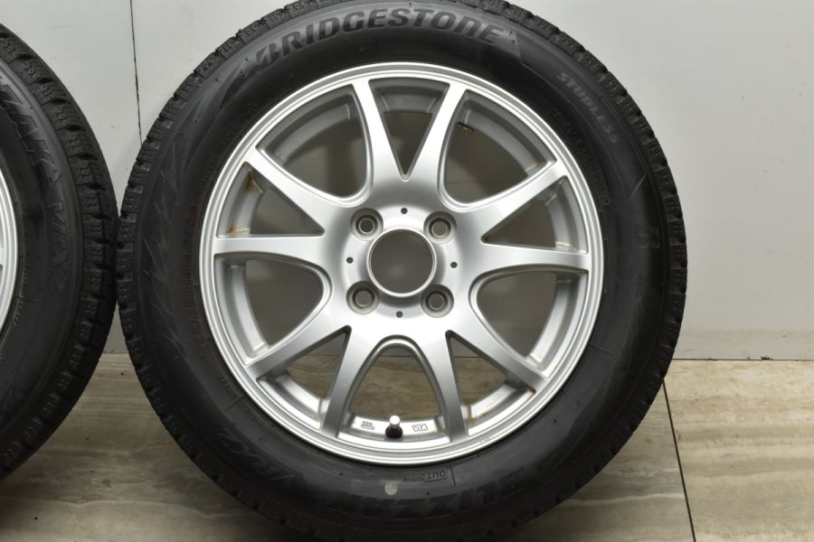 【軽自動車サイズ】FANG 14in 4.5J +45 ブリヂストン ブリザック VRX2 155/65R14 N-BOX N-ONE ワゴンR  アルト タント ムーヴ