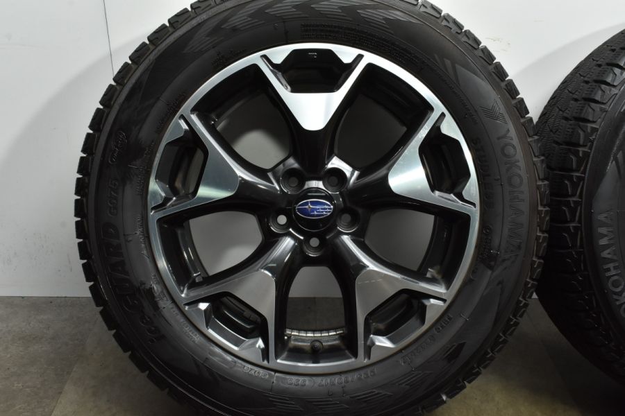 【程度良好】スバル GT系 XV 純正 17in 7J +55 PCD100 ヨコハマ アイスガード G075 225/60R17 SJ フォレスター  流用 バリ溝