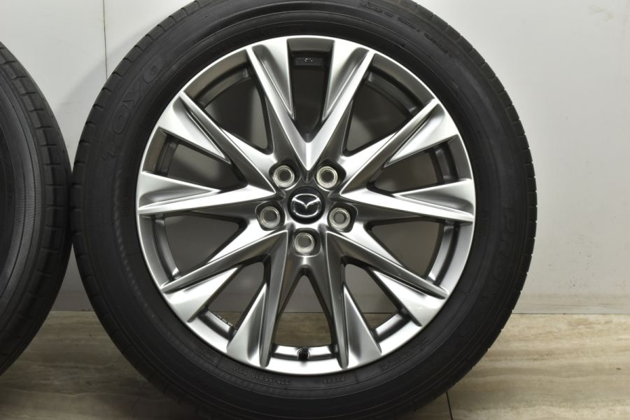 【美品】マツダ CX-8 Lパッケージ 純正 19in 7J+45 PCD114.3 トーヨー プロクセス R46 225/55R19 CX-5 流用  ノーマル戻し 交換用