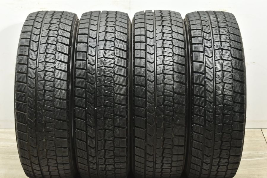 【バリ溝 スタッドレス】ダンロップ ウインターマックス WM02 195/60R16 4本 2021年製 セレナ ラフェスタ ウィッシュ スタッドレス