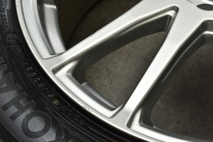 ★Weds☆超バリ溝！iG60 215/55R17 PCD114.3 5H インセット53☆極上品！★ バリ溝PREDICT 17in 7J +53 PCD114.3 ヨコハマ アイスガード iG60