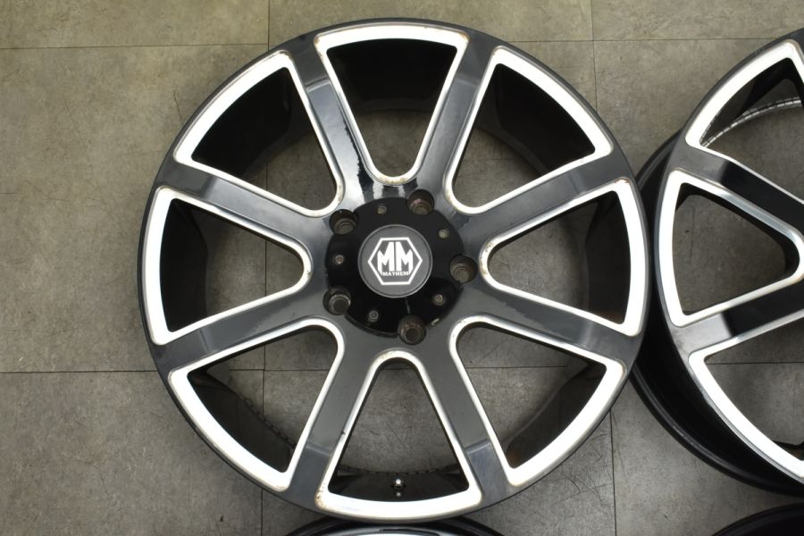 程度良好品】メイヘム メタル 1463 20in 9J +40 PCD150 4本セット 