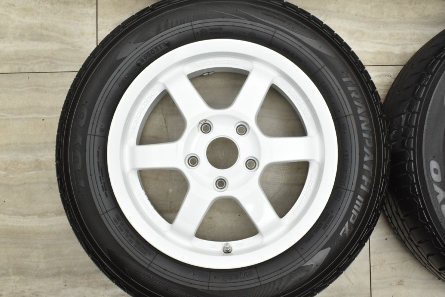 美品 鍛造1ピース】RAYS ボルクレーシング TE37 GRAVEL 15in 7JJ +45 PCD114.3 トーヨー トランパス mpZ  195/65R15 ノア ヴォクシー等に 中古 タイヤホイールセット | パーツ販売ナンバーワン