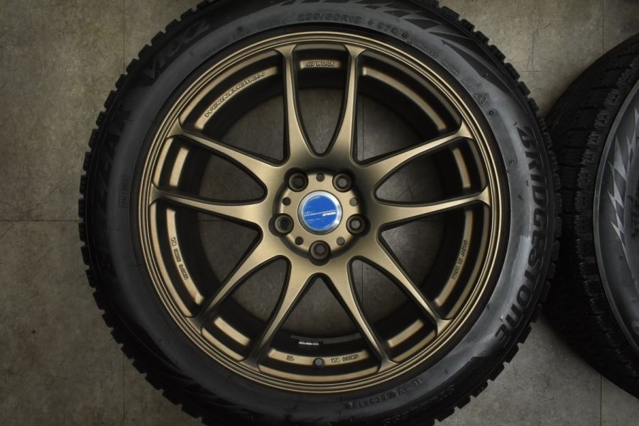 美品 人気ホイール】WORK エモーション CR Kiwami 18in 8.5J +30 PCD114.3 ブリザック VRX2 235/50R18  アルファード ヴェルファイア 中古 スタッドレスタイヤホイールセット | パーツ販売ナンバーワン