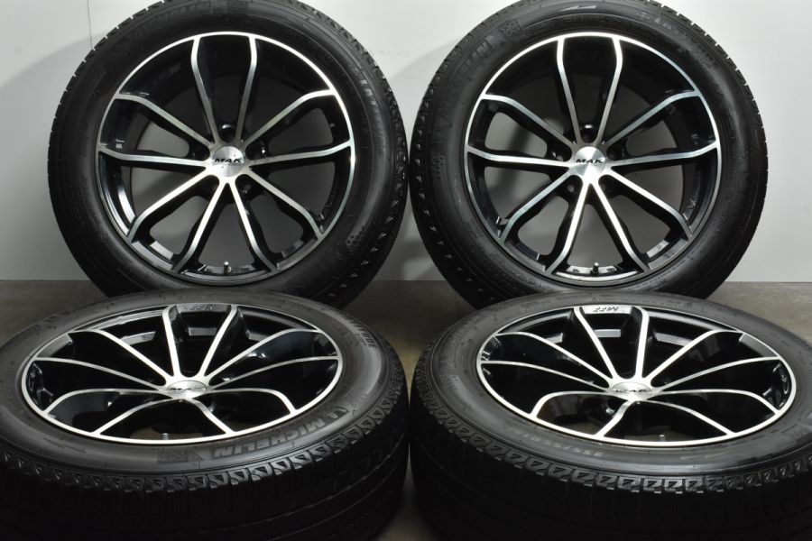 程度良好品】MAK 24H-FF 19in 8.0J 9.0J +21 PCD112 ミシュラン