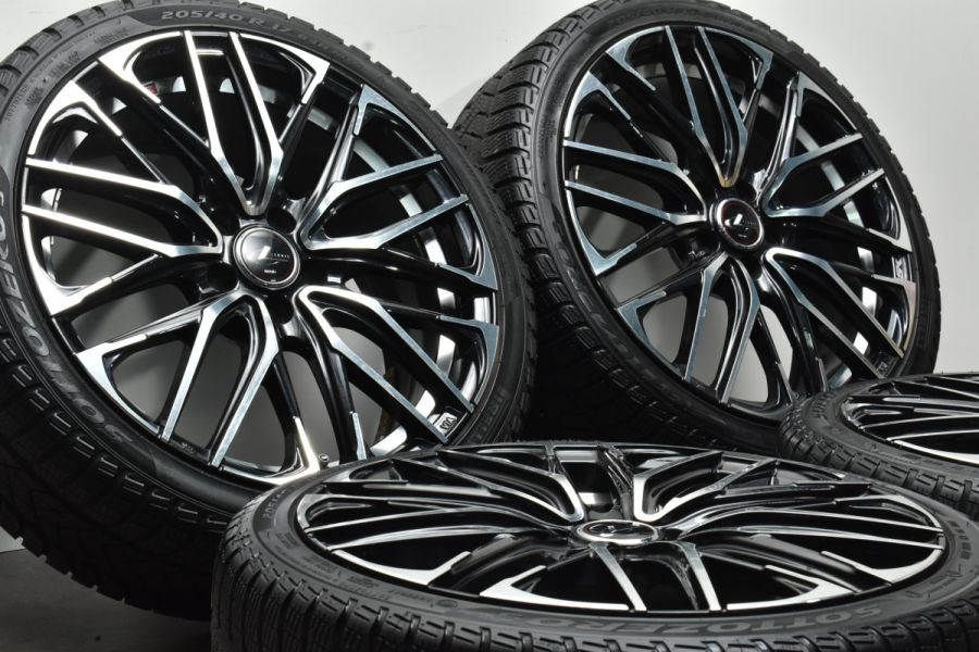 【良好品】レオニス SK 17in 7J +47 PCD100 ピレリ ソットゼロ3 205/40R17 プリウス カローラツーリング スポーツ 86  インプレッサ BRZ