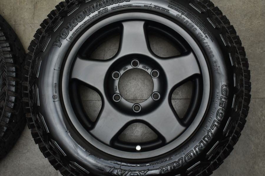 美品】ブラッドレーV 16in 6.5J +25 PCD139.7 ヨコハマ ジオランダー X-AT 195R16 C 104/102Q 6PR  NV350キャラバン ハイエース レジアス 中古 タイヤホイールセット | パーツ販売ナンバーワン