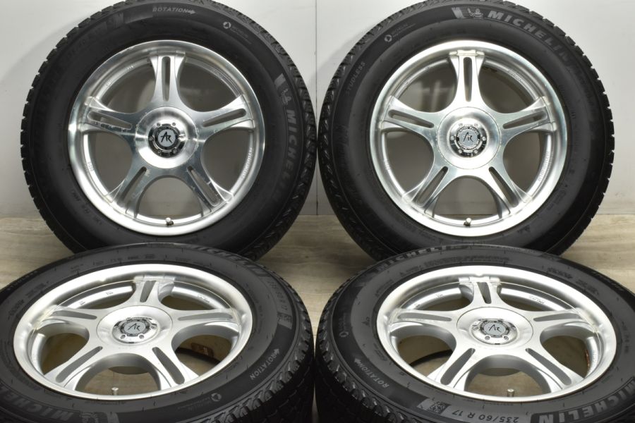 希少サイズ バリ溝】AR95 ESTRELLA 17in 7.5J+40 PCD110/115 ミシュラン X-ICE SNOW SUV  235/60R17 シボレー キャプティバ 中古 スタッドレスタイヤホイールセット | パーツ販売ナンバーワン