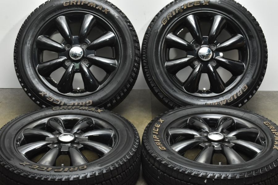 マッドブラック塗装済み！バリ山！GRIP MAX 215/65R16 （美品 イボ付き  