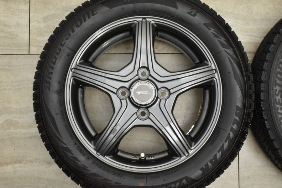 バリ溝 2022年製】トップラン 14in 4.5J +45 PCD100 ブリヂストン