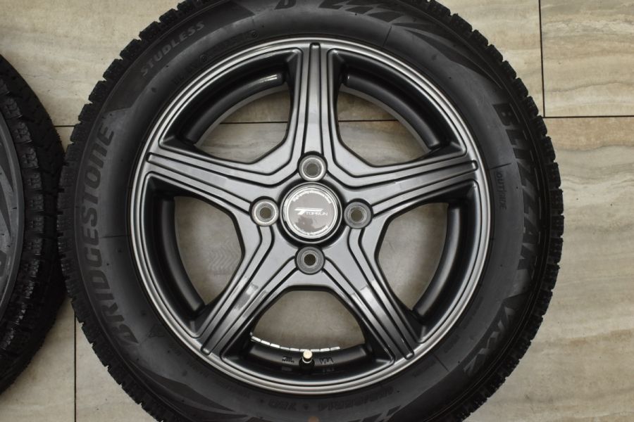 バリ溝 2022年製】トップラン 14in 4.5J +45 PCD100 ブリヂストン