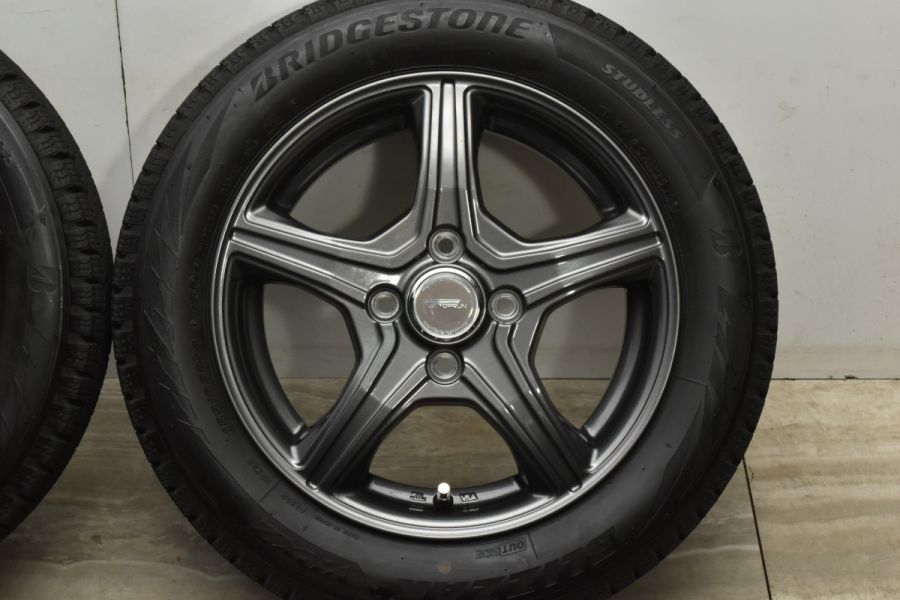 バリ溝 2022年製】トップラン 14in 4.5J +45 PCD100 ブリヂストン