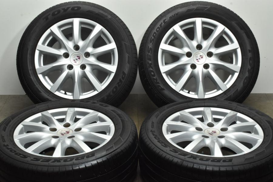 BBS製】ポルシェ 958 カイエン 純正 18n 8J +53 PCD130 トーヨー プロクセススポーツSUV 255/55R18 アウディ Q7  VW 4L トゥアレグ RD456 中古 タイヤホイールセット | パーツ販売ナンバーワン