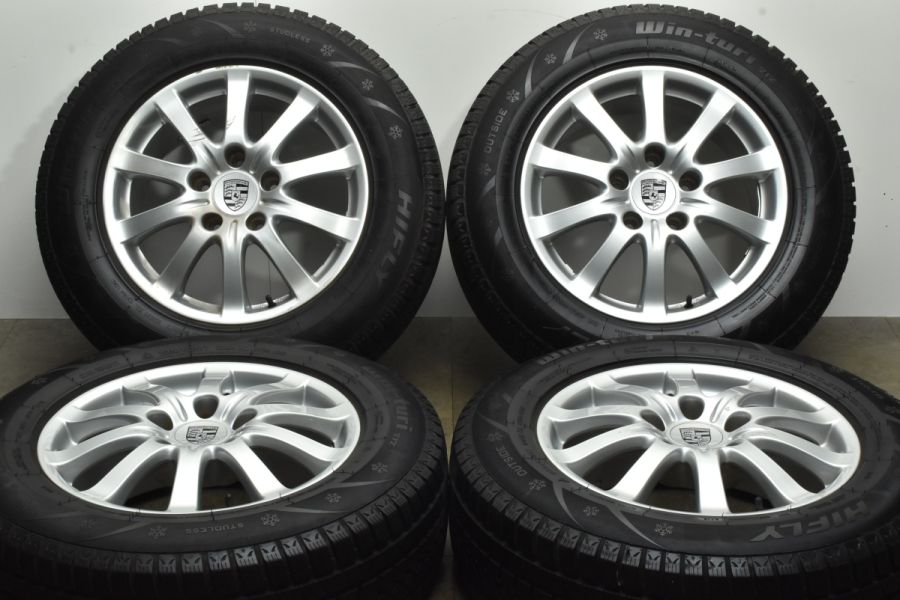 バリ溝】ポルシェ 955 カイエン 純正 17in 7.5J +53 PCD130 ハイフライ Win-turi 212 235/65R17  品番:7L5601025P 中古 スタッドレスタイヤホイールセット | パーツ販売ナンバーワン