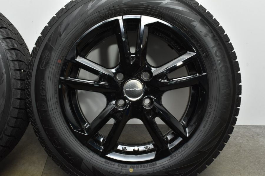 超バリ溝 スタッドレス】ユーロテック 15in 6J +25 PCD108 4穴
