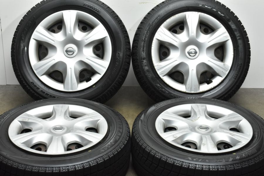 バリ溝】ニッサン ティーダ 純正 15in 5.5J +40 PCD100 ブリヂストン ブリザック VRX トーヨー ガリットG5  185/65R15 ノート 中古 スタッドレスタイヤホイールセット | パーツ販売ナンバーワン