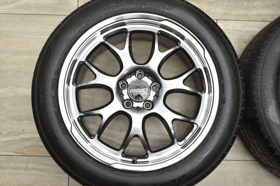 バリ溝 美品】RAYS ホムラ 2×7 RA 19in 8J +38 PCD114.3 2021年製 ダンロップ ビューロ VE304  225/55R19 ハリアー RAV4 エクストレイル 中古 タイヤホイールセット | パーツ販売ナンバーワン