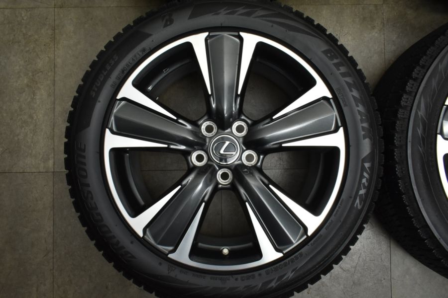 美品】レクサス UX バージョンL 純正 18in 7J +45 PCD114.3 ブリヂストン ブリザック VRX2 225/50R18 C-HR  エスティマ 空気圧センサー付 中古 スタッドレスタイヤホイールセット | パーツ販売ナンバーワン