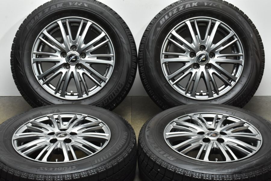 FANG 15in 6J +43 PCD100 ブリヂストン ブリザック VRX 195/65R15 プリウス カローラツーリング ウィッシュ  インプレッサ 中古 スタッドレスタイヤホイールセット | パーツ販売ナンバーワン