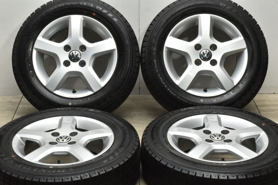 バリ溝】VW アップ 純正OP ASPEN 14in 5J +35 PCD100 ダンロップ ウインターマックス03 WM03 165/70R14 フォルクスワーゲン  up! 中古 スタッドレスタイヤホイールセット | パーツ販売ナンバーワン