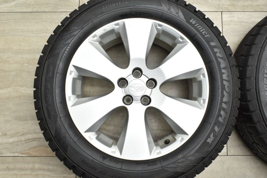 バリ溝】スバル レガシィアウトバック 純正 17in 7J +48 PCD100