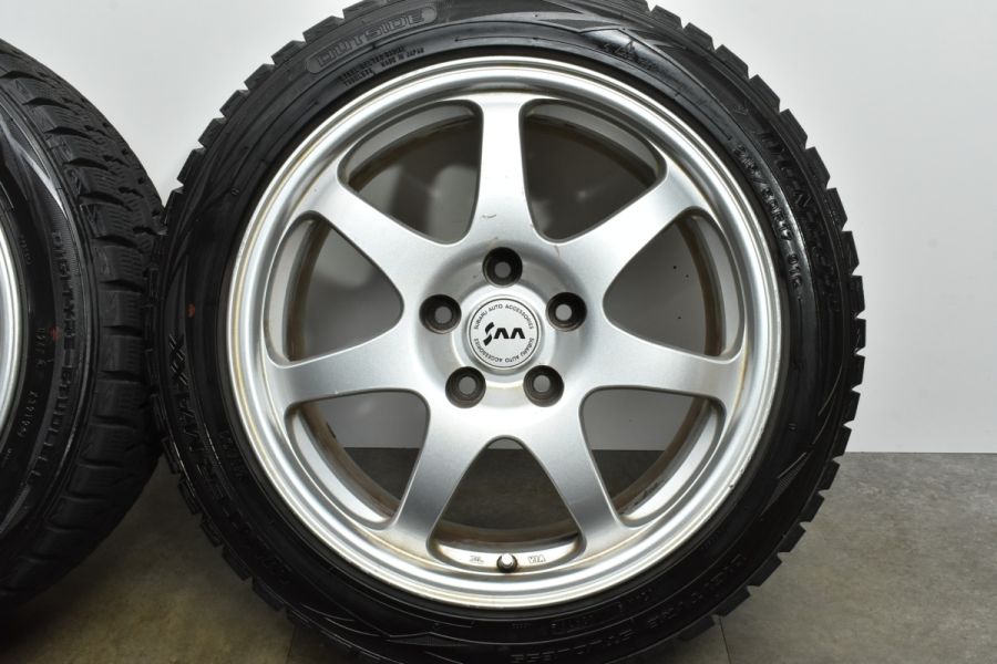 バリ溝】スバル 純正オプション SAA 17in 8J+53 PCD114.3 ダンロップ WM01 215/50R17 GU  インプレッサハッチバック レヴォーグ 中古 スタッドレスタイヤホイールセット | パーツ販売ナンバーワン