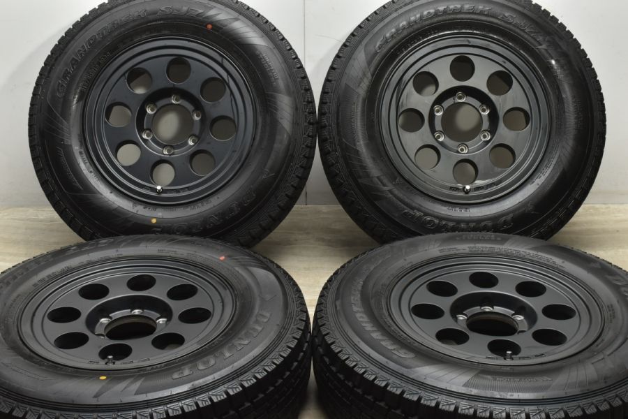 人気デザイン 美品】ジムライン タイプ2 16in 6.5J +25 PCD139.7 ダンロップ グラントレックSJ7 215/80R16  ランドクルーザー70 プラド90 中古 スタッドレスタイヤホイールセット | パーツ販売ナンバーワン