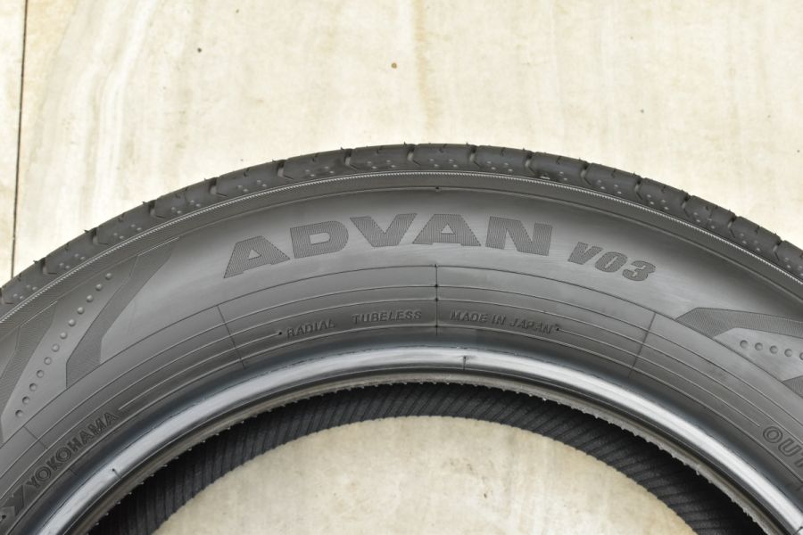 2023年製 イボ・ライン付】ヨコハマ アドバンV03 225/60R18 4本セット