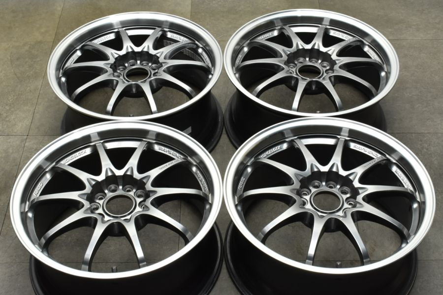 【人気 鍛造品】RAYS VOLK RACING CE28N 17in 8J+44 PCD114.3 4本セット アルテッツァ チェイサー シビック  シルビア ランエボ レヴォーグ