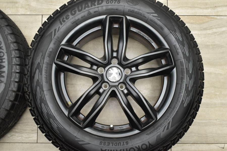 美品】ユーロテック 17in 7J +45 PCD108 ヨコハマ アイスガード G075 215/65R17 プジョー 3008 4008 408  交換用 スタッドレス 中古 スタッドレスタイヤホイールセット | パーツ販売ナンバーワン