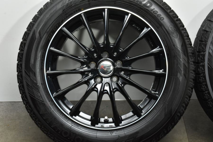 バリ溝 美品】ユーロテック 16in 6.5J +37 PCD100 ヨコハマ アイス